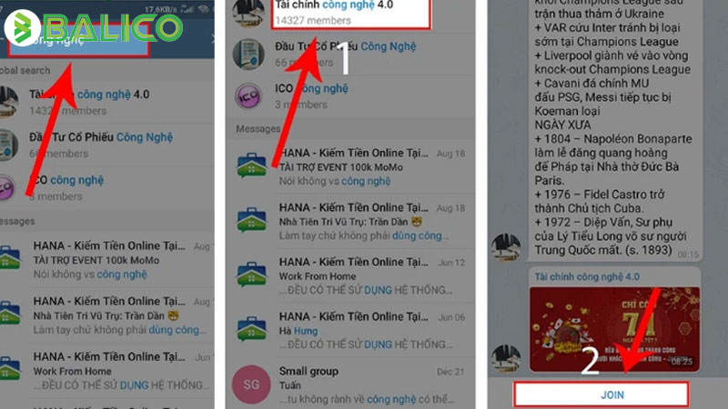 cach vao nhom telegram kin