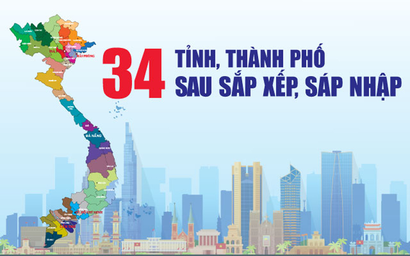 34 tỉnh thành Việt Nam